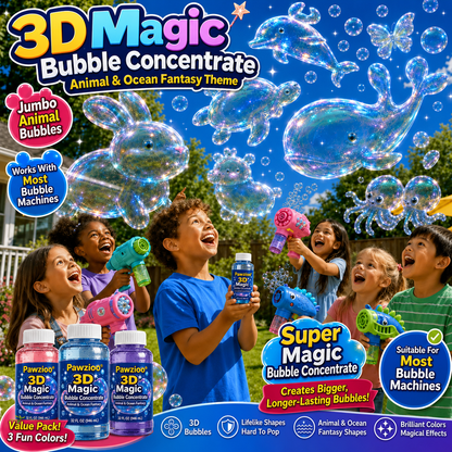 Pawzioo® Super 3D Bubble Magic Concentrate —— Animal & Ocean Fantasy Theme